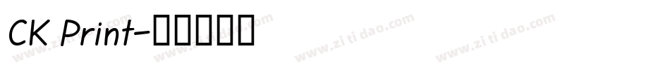 CK Print字体转换